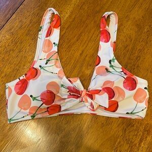☀️Cherry Bikini top with padding S/M